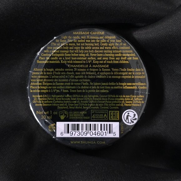 Mini Massage Candle Shunga Vanilla Soy Body Oil 1 oz Travel Size - Picture 5 of 8